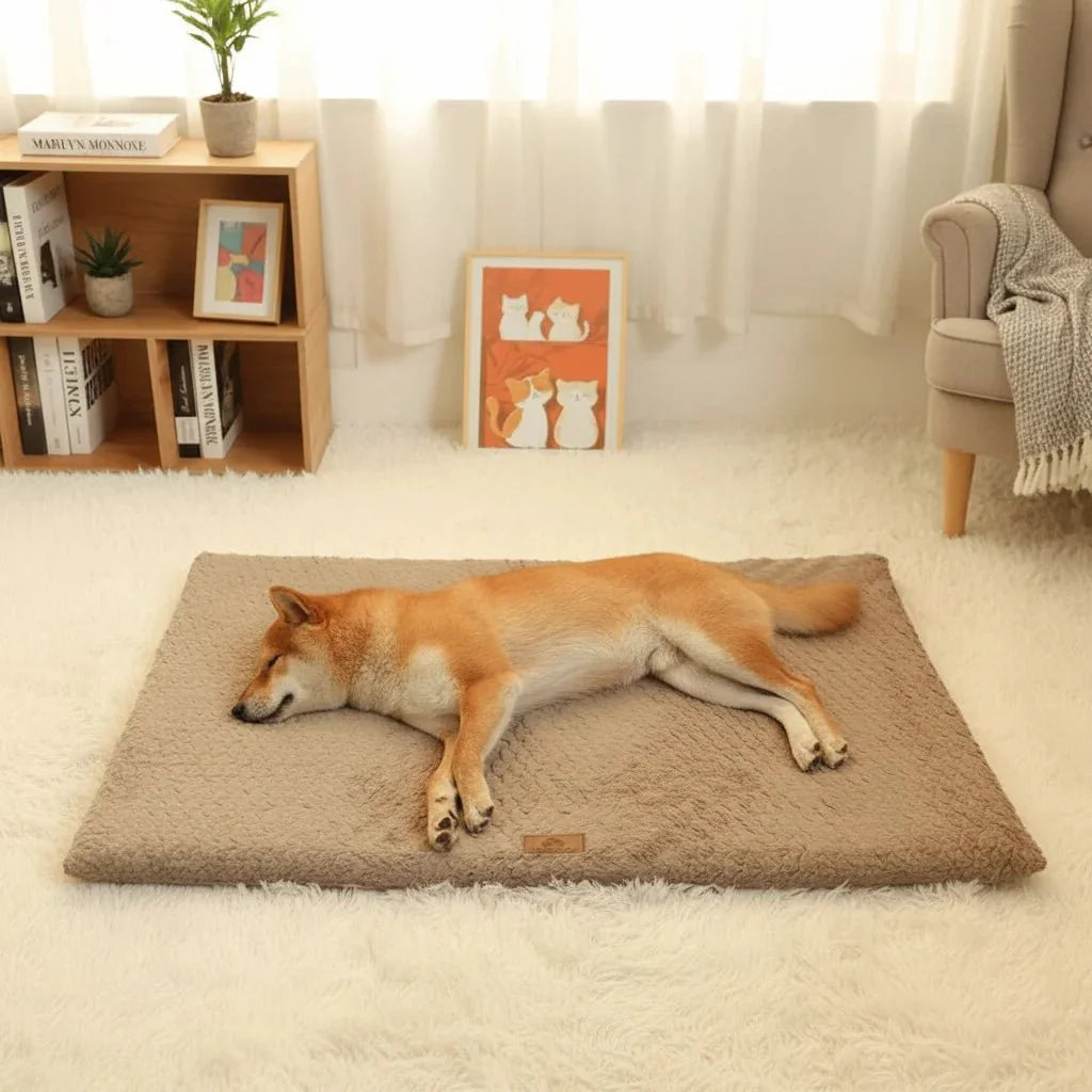 Dog Cushion Bed Orthopaedic Foam Washable Cover M L XL XXL Crate Mat Senior Dogs Joint Support Non-Slip | Koossa