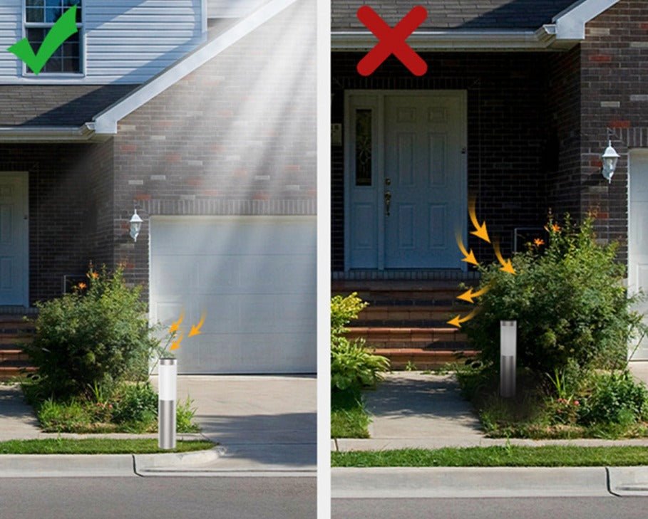 Solar Pathway Light with Auto Sensor Waterproof Stainless Steel 16.5 inch for Garden Walkway Driveway Yard Outdoor Path Border Marker | Lonoma