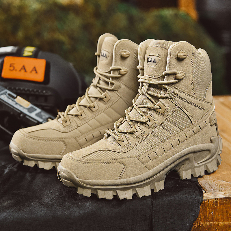 Men's Waterproof Tactical Hiking Boots with Ankle Support for Outdoor Trails Work and Camping | Lonoma
