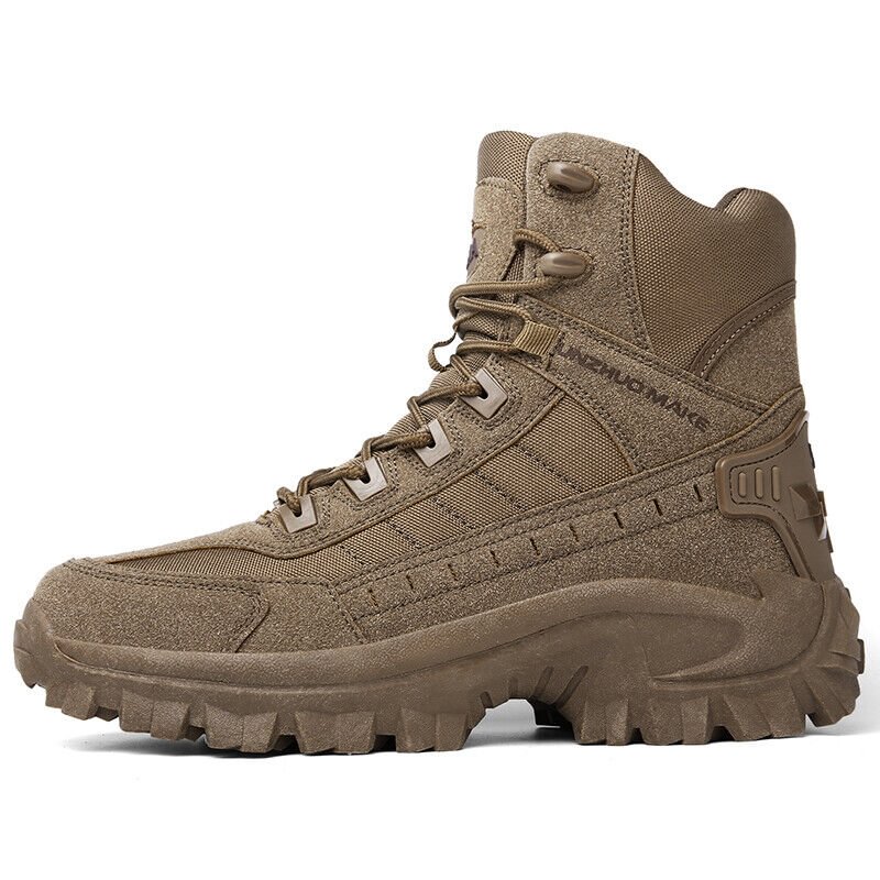 Men's Waterproof Tactical Hiking Boots with Ankle Support for Outdoor Trails Work and Camping | Lonoma