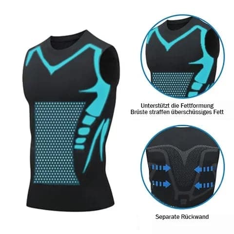 Men's Slimming Compression Tank Top, Sleeveless Body Shaper Undershirt, Breathable Chest Support for Gym, Office & Daily Wear | Lonoma