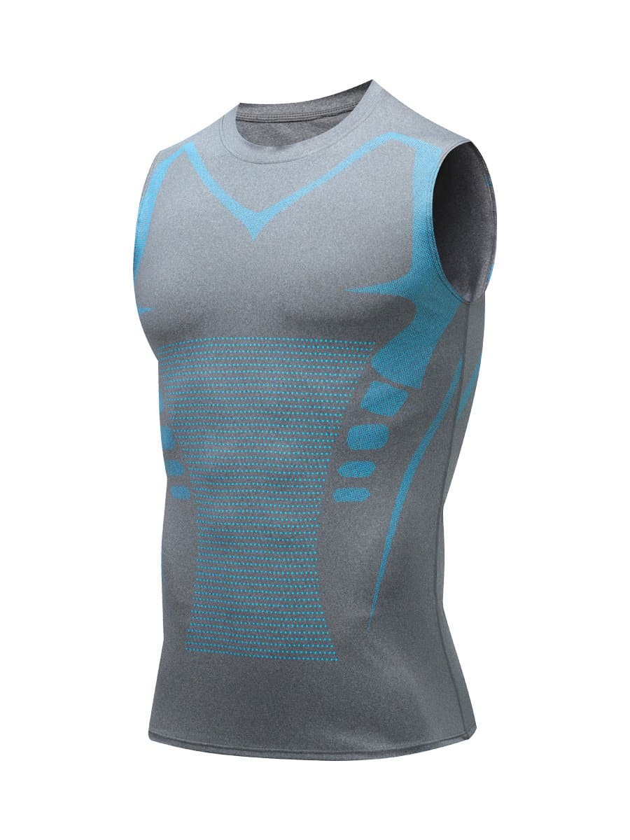 Men's Slimming Compression Tank Top, Sleeveless Body Shaper Undershirt, Breathable Chest Support for Gym, Office & Daily Wear | Lonoma