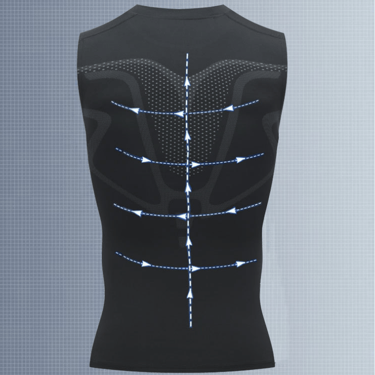Men's Slimming Compression Tank Top, Sleeveless Body Shaper Undershirt, Breathable Chest Support for Gym, Office & Daily Wear | Lonoma