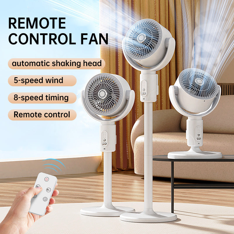 USB Pedestal Fan with Remote Control — Whisper-Quiet Oscillating Cooling Fan for Home & Office Use | Koossa