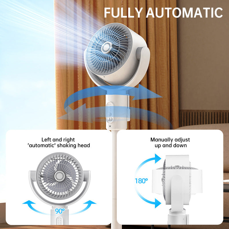 USB Pedestal Fan with Remote Control — Whisper-Quiet Oscillating Cooling Fan for Home & Office Use | Koossa