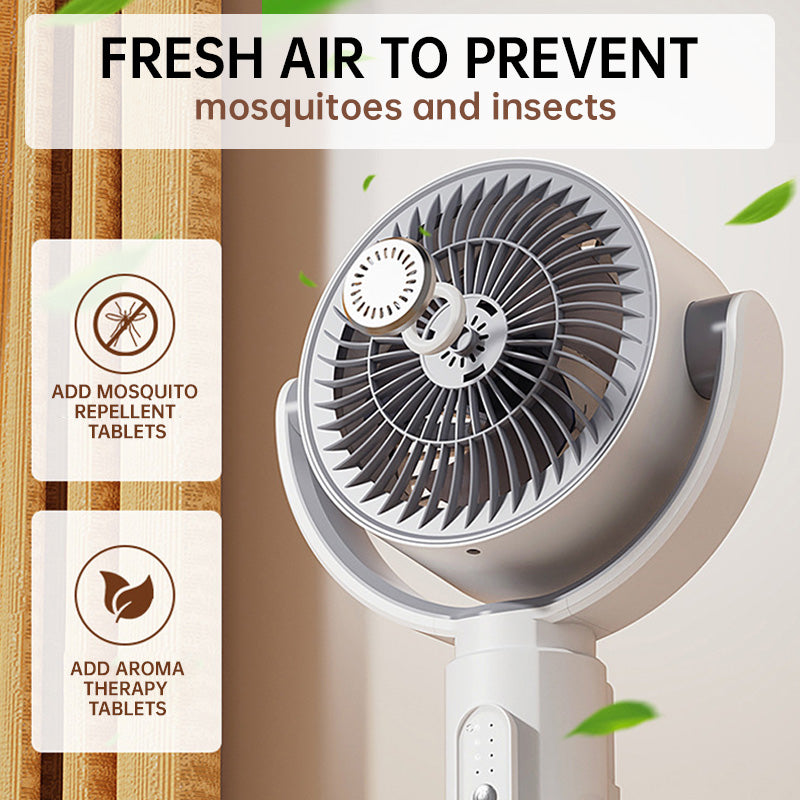 USB Pedestal Fan with Remote Control — Whisper-Quiet Oscillating Cooling Fan for Home & Office Use | Koossa