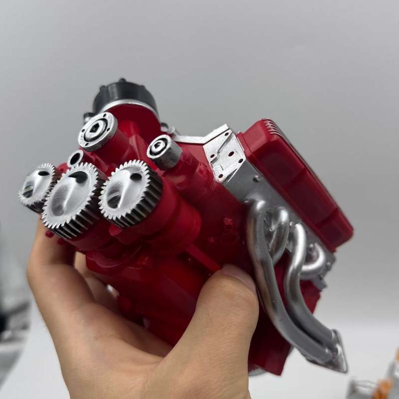 V8 Engine Model Kit Gas Powered OHV with CDI Ignition CNC Metal Assembly Working Miniature Motor for RC Hobby Educational STEM Learning | Lonoma
