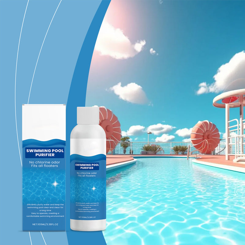 Solution d'Entretien Piscine 100 ml Sans Chlore Eau Limpide Anti-Algues Spa Jacuzzi Bassin Gonflable Hygiène | Koossa