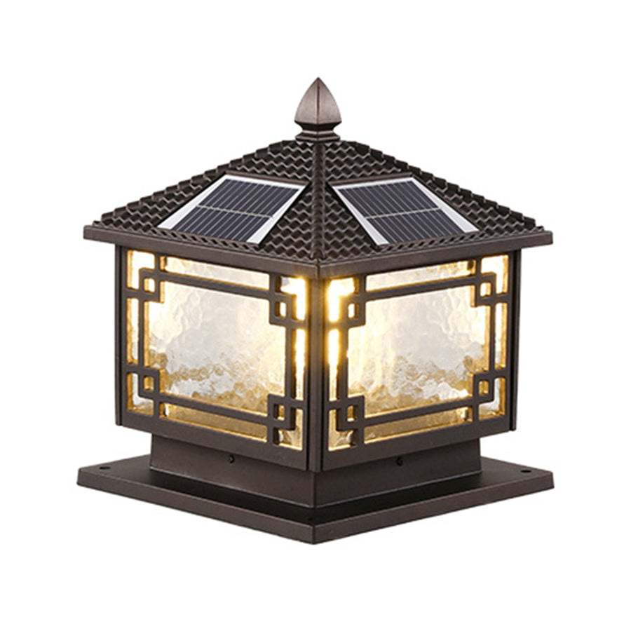 Outdoor Post Light Aluminum Garden Pillar Lamp Waterproof Pathway Lighting Coffee Gold Finish for Driveway Patio Yard Deck Landscape | Lonoma