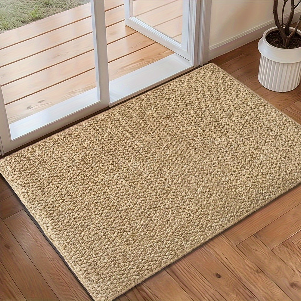 Paillasson d'Intérieur Antidérapant en Polypropylène Gris Absorbant pour Entrée Hall Couloir Lavable Machine | Koossa