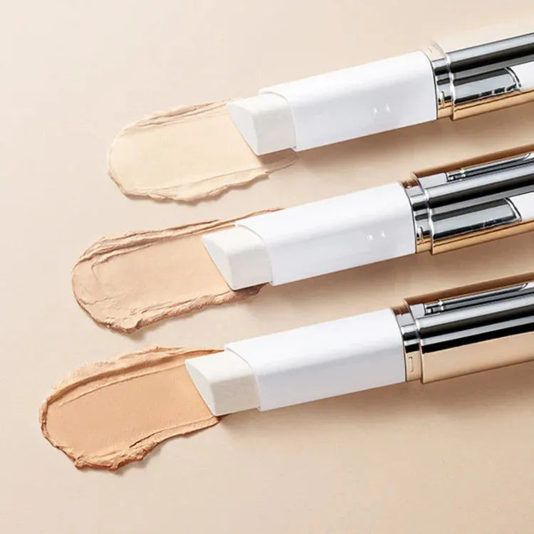 Women's 2-in-1 Foundation Stick with Integrated Brush — Flawless Coverage for Mature Skin & On-the-Go Touch-Ups | Koossa
