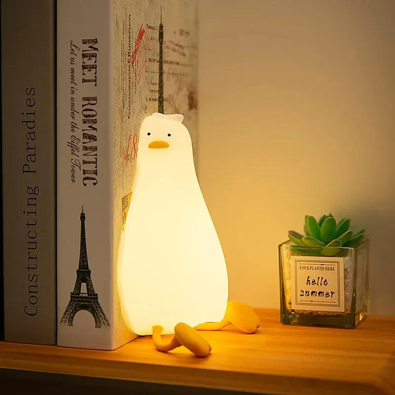 Veilleuse douce enfant en silicone avec minuteur 30 min lumière apaisante chambre nuit anti-peur portable | Koossa