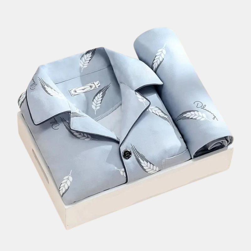 Men's Classic Button-Front Nightshirt — Elegant Loungewear for Comfortable Sleep & Relaxed Evenings | Koossa