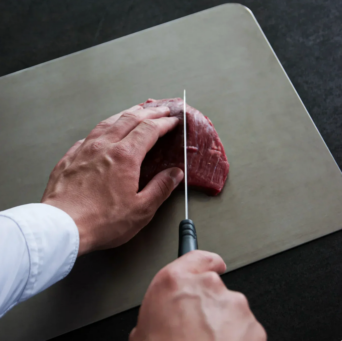 Titanium Cutting Board Non-Porous Scratch-Resistant BPA-Free Dishwasher Safe Antimicrobial Kitchen Prep Surface for Meat Vegetables Bread | Lonoma