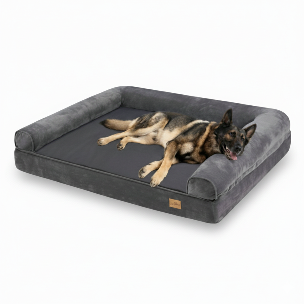 Dog Bed Memory Foam Orthopaedic Bolster L XL Waterproof Washable Large Dogs Joint Support Anti-Slip Sofa Bed | Koossa