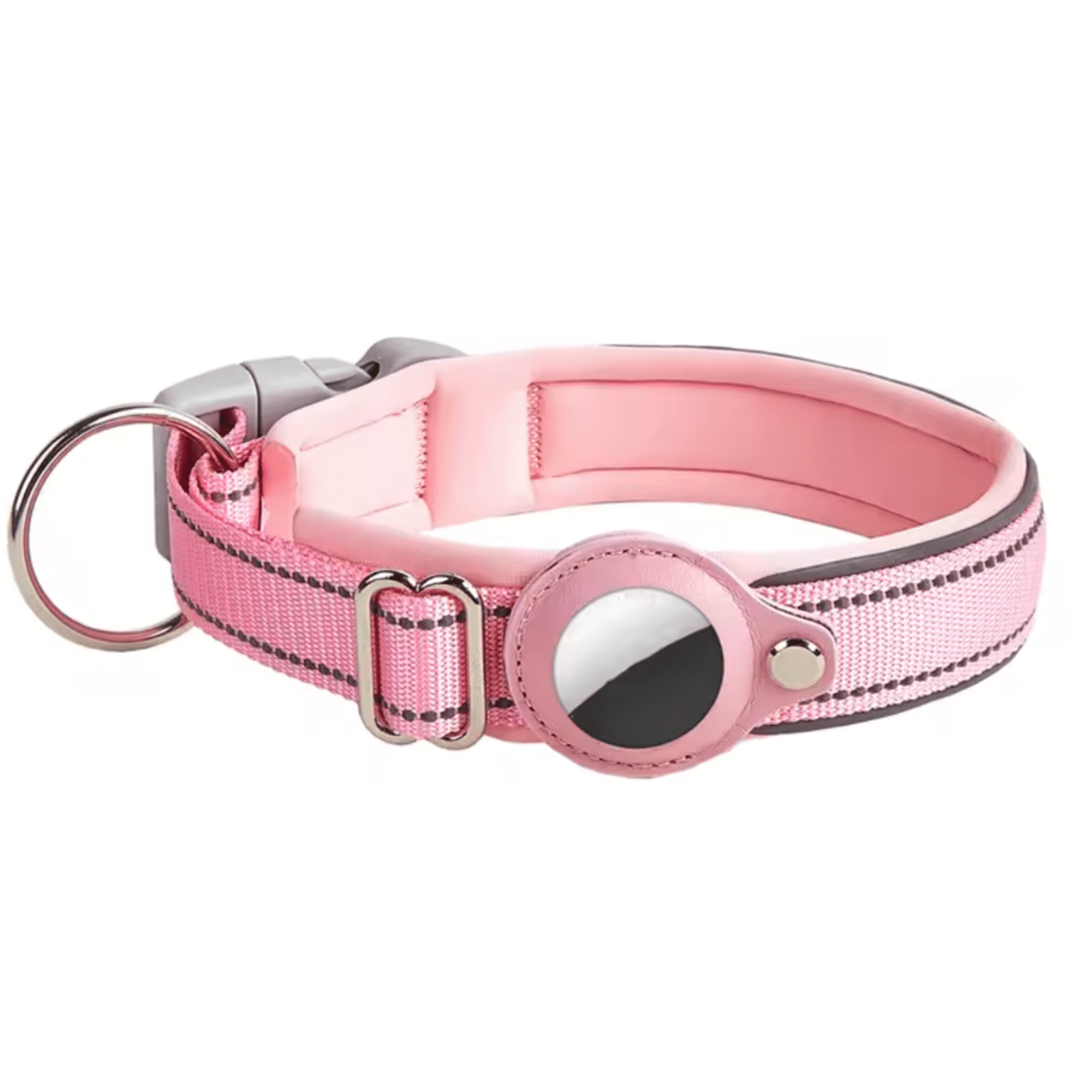 Dog Tracker Collar Android Google Find My Device 1000D Nylon Neoprene Reflective S–XL 8–10 Month Battery No SIM | Koossa