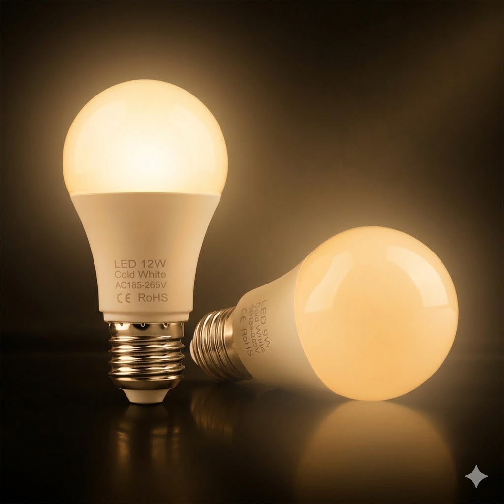 Ampoule LED culot standard E27 pour salon et chambre lumière chaleureuse blanc chaud économe longue durée intérieur | Koossa