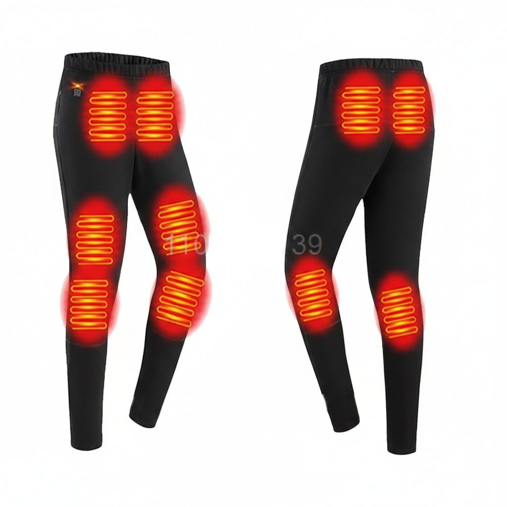 USB Rechargeable Heated Base Layer Set with 3 Heat Settings for Winter Sports and Outdoor Activities | Lonoma