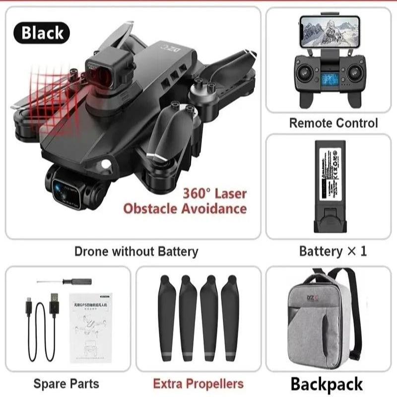Drone Caméra 8K Double Objectif GPS Moteurs Brushless Vol Stabilisé Professionnel Photographie Aérienne | Koossa