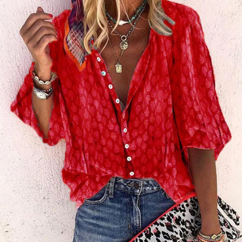 Women's Lightweight Summer Blouse — Elegant Everyday Blouse for Warm Days & Casual Occasions | Koossa