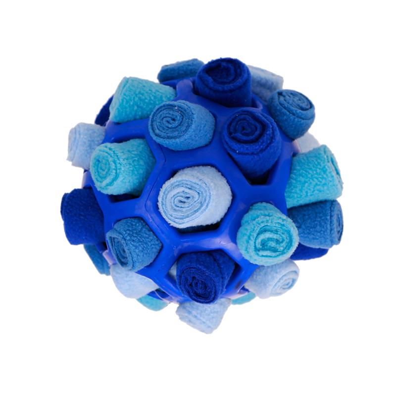 Dog Snuffle Ball Treat Dispenser Foraging Toy Fleece Fabric Nose Work Puzzle Interactive Feeder Slow Eating Enrichment | Koossa