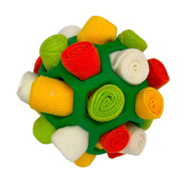 Dog Snuffle Ball Treat Dispenser Foraging Toy Fleece Fabric Nose Work Puzzle Interactive Feeder Slow Eating Enrichment | Koossa
