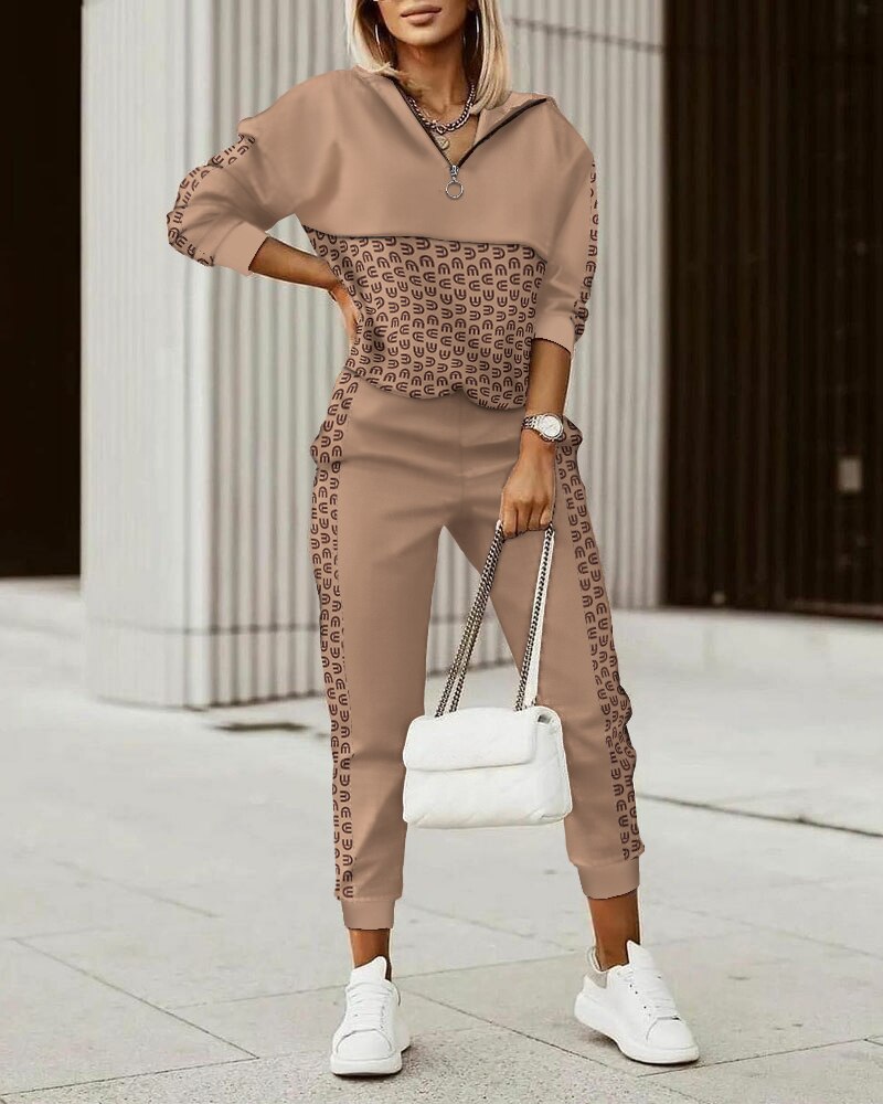 Women's Relaxed Fit Co-ord Lounge Set — Elegant Two-Piece Activewear for Comfortable Home & Leisure Wear | Koossa