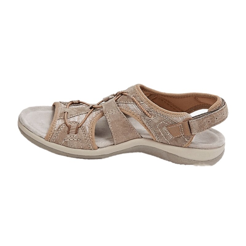 Women's Open-Toe Adjustable Strap Sandals — Comfortable Everyday Sandals with Contoured Footbed & Arch Support | Koossa