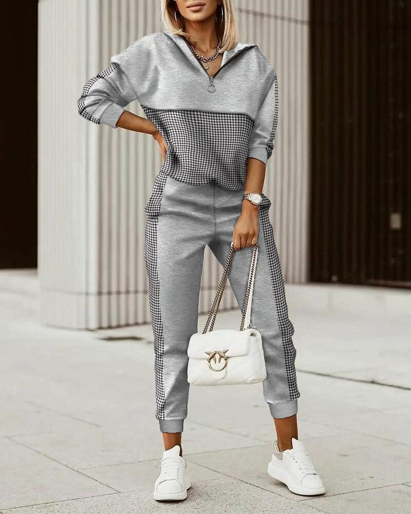 Women's Relaxed Fit Co-ord Lounge Set — Elegant Two-Piece Activewear for Comfortable Home & Leisure Wear | Koossa