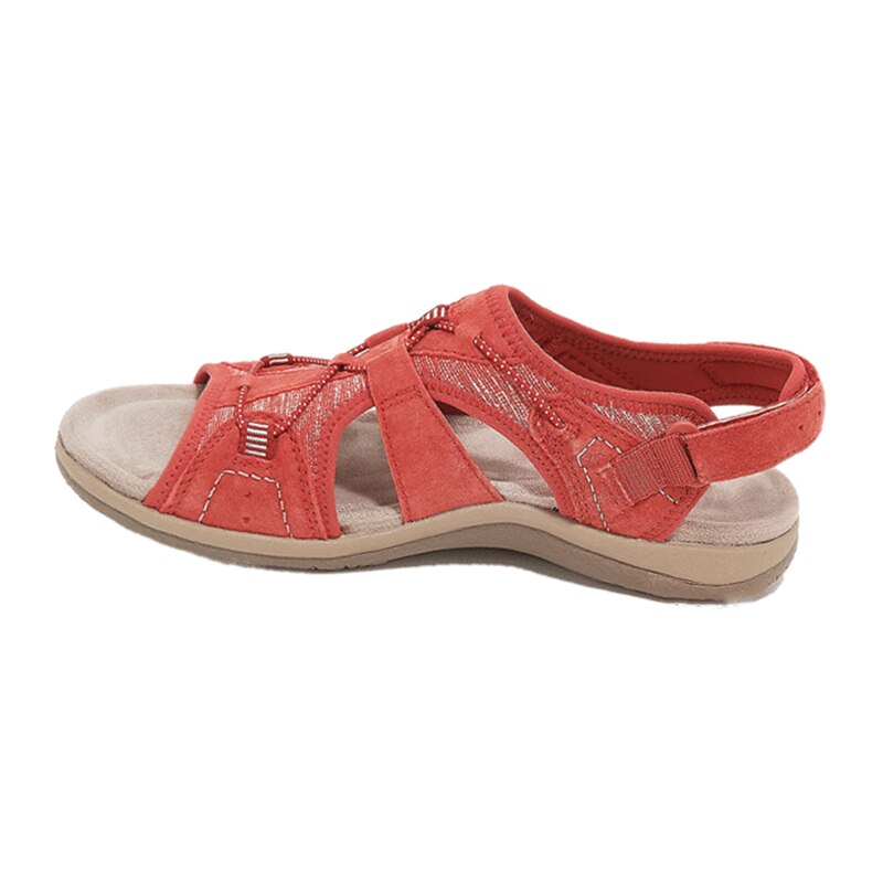 Women's Open-Toe Adjustable Strap Sandals — Comfortable Everyday Sandals with Contoured Footbed & Arch Support | Koossa