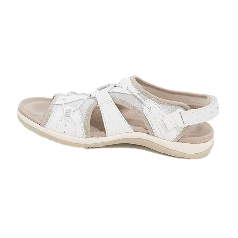 Women's Open-Toe Adjustable Strap Sandals — Comfortable Everyday Sandals with Contoured Footbed & Arch Support | Koossa