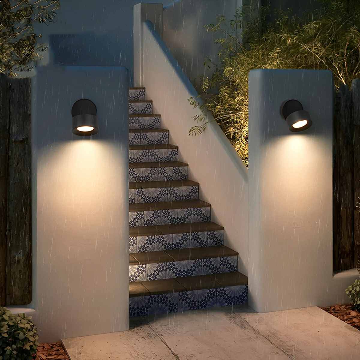 Outdoor LED Wall Spotlight, Adjustable Head Black Cast Aluminum IP65 Light for Patio, Garden, Porch, Entryway, Landscape & Walkway | Lonoma