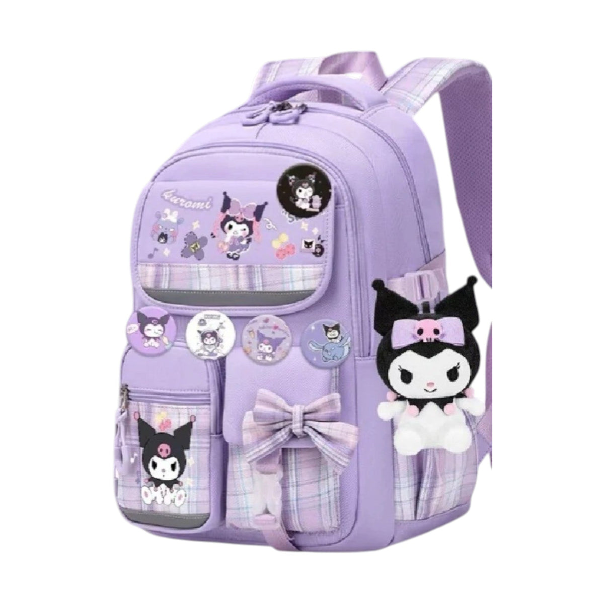 Girls School Backpack Lightweight Padded Straps Ergonomic Support Ages 8-16 Purple Pink Black Blue for Middle School | Lonoma