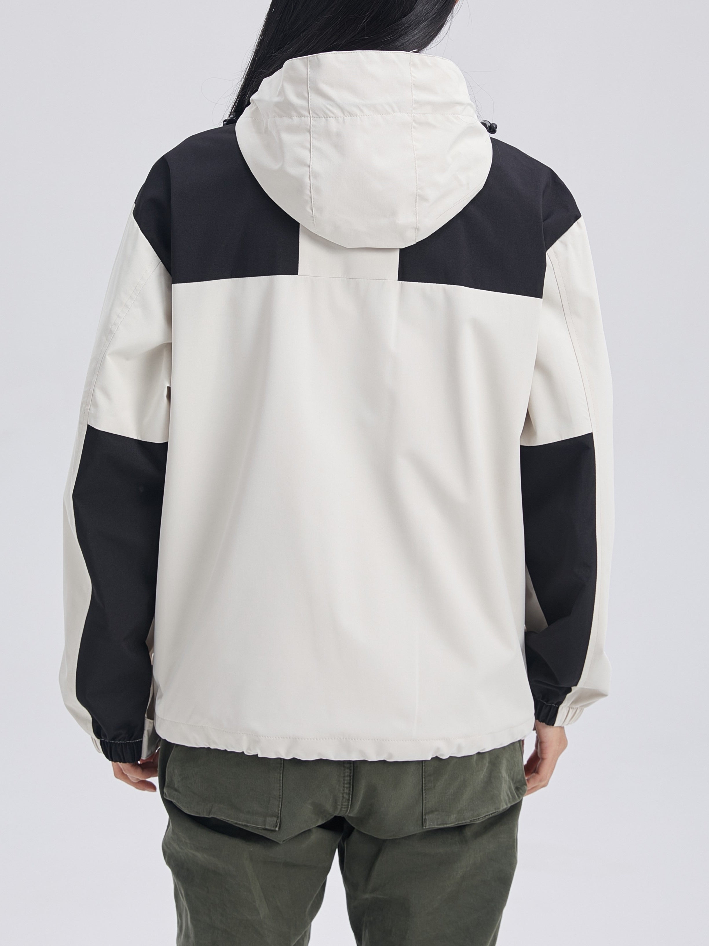 Women's Hooded Winter Jacket — Waterproof Windproof Coat in Black Grey Green Khaki | Koossa