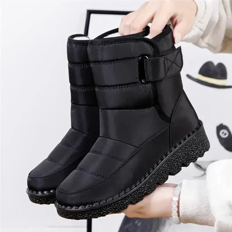 Quilted Ankle Boots with Side Zip and Water-Resistant Finish for Winter Walking, Weekend Errands, and Rainy Day Town Outings | Koossa