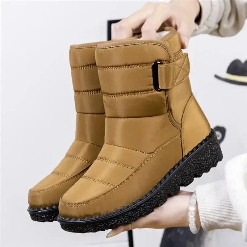 Quilted Ankle Boots with Side Zip and Water-Resistant Finish for Winter Walking, Weekend Errands, and Rainy Day Town Outings | Koossa