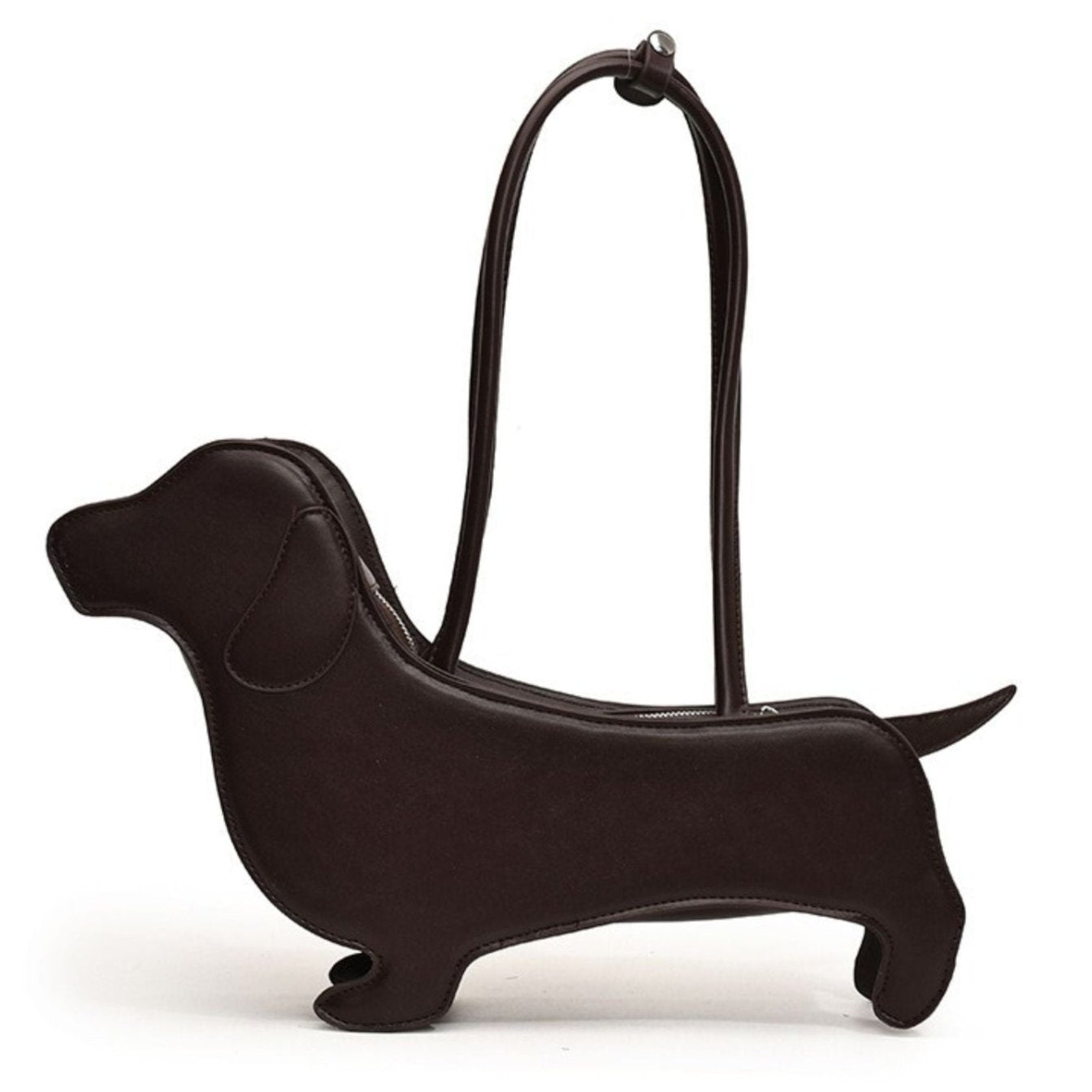 Dachshund Shaped Handbag Novelty Shoulder Bag Women Structured Tote Sausage Dog Purse Adjustable Strap Dachshund Lover Gift Bag | Koossa