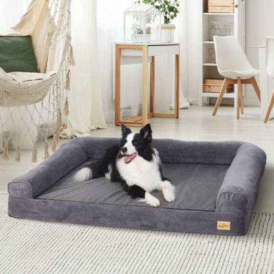 Dog Bed Memory Foam Orthopaedic Bolster L XL Waterproof Washable Large Dogs Joint Support Anti-Slip Sofa Bed | Koossa